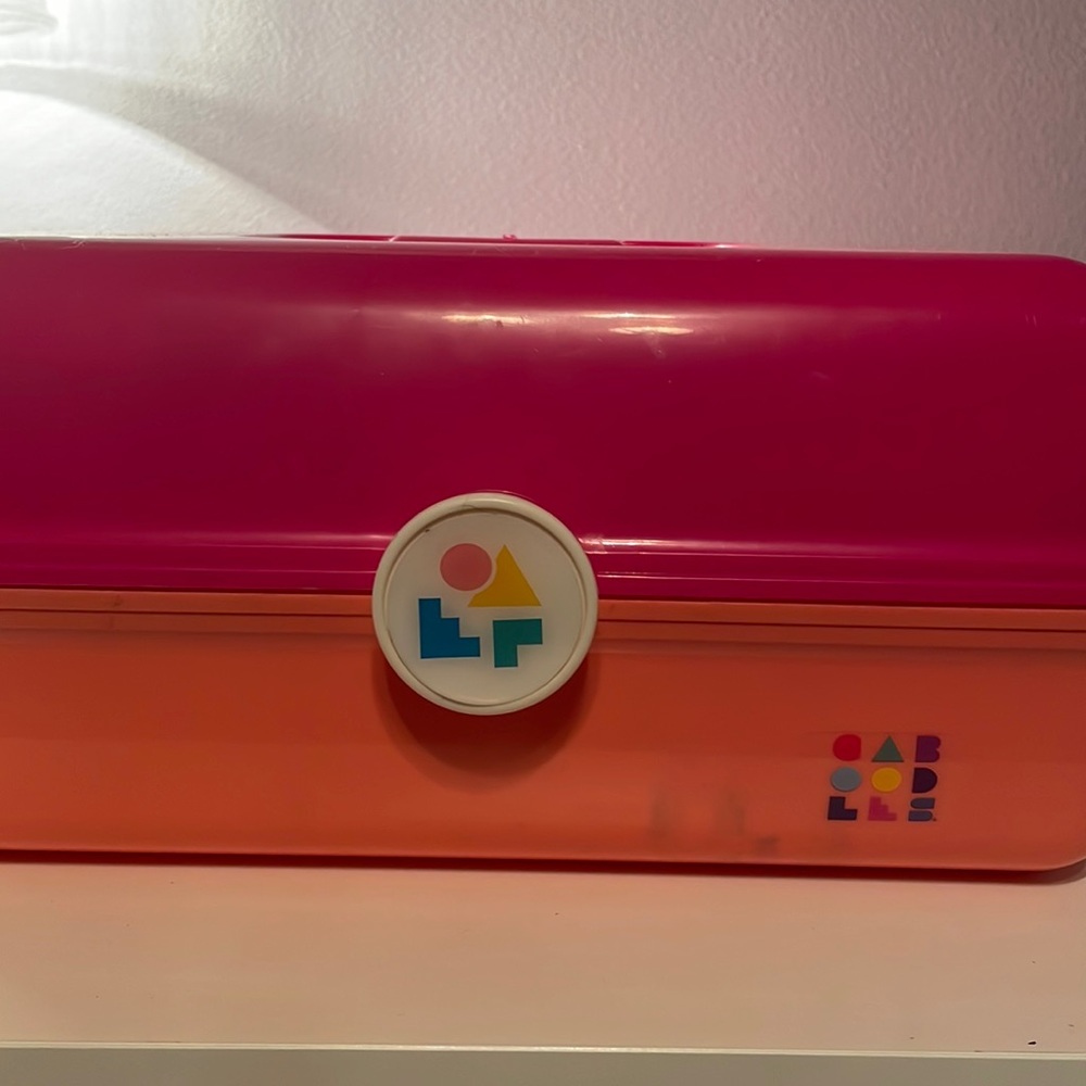 Caboodle Makeup Organizer- Pink and Orange.